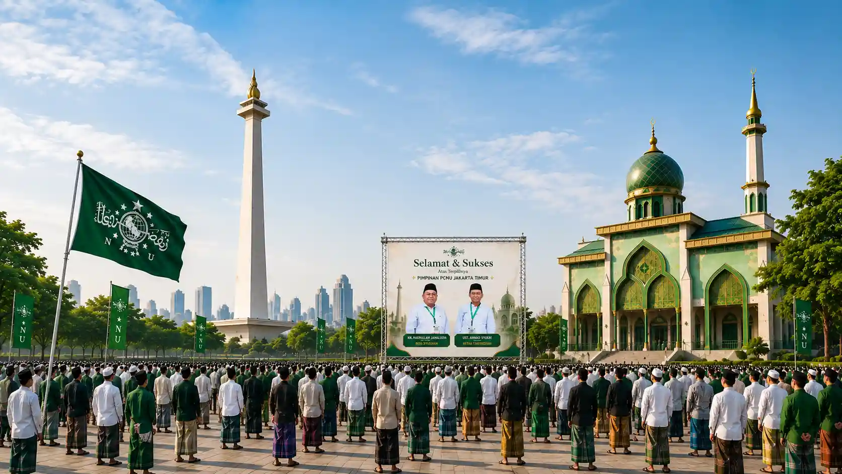 Kebersamaan pengurus dan warga PCNU Pengurus Cabang Kabupaten Cianjur